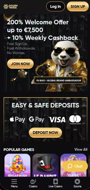 golden panda casino Gameplay